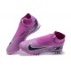 Nike Phantom GX Elite DF Link TF Purple Black White High Football Boots Men