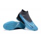 Nike Phantom GX Elite DF Link TF White Blue Black High Football Boots Men Nike Phantom GX Elite DF Link TF White Blue Black High Football Boots Men