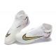 Nike Phantom GX Elite DF Link TF White Gold High Football Boots Men