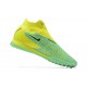 Nike Phantom GX Elite DF Link TF Yellow Green Black High Football Boots Men