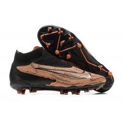 Nike Phantom GX Elite FG Black Light/Orange High Football Boots Men