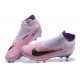 Nike Phantom GX Elite FG Black LightPurple Pink Green High Football Boots Men