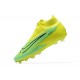 Nike Phantom GX Elite FG Black Light/Yellow Green High Football Boots Men