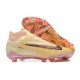 Nike Phantom GX Elite FG Black Light/Yellow Pink High Football Boots Men