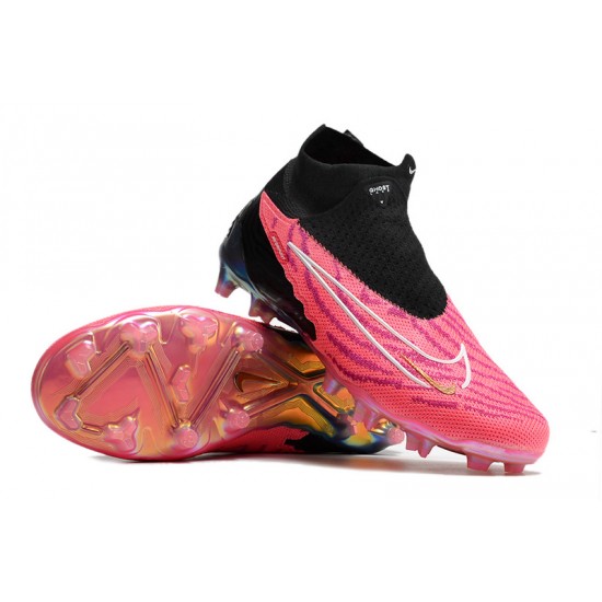 Nike Phantom GX Elite FG Black Pink For Women/Men Football Boots