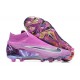 Nike Phantom GX Elite FG Black White Purple High Football Boots Men