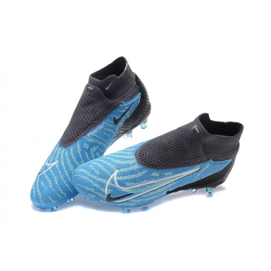 Nike Phantom GX Elite FG Blue Black High Football Boots Men