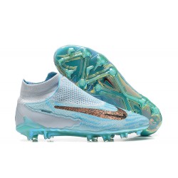 Nike Phantom GX Elite FG Gray Light/Blue Light/Green High Football Boots Men