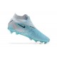 Nike Phantom GX Elite FG Gray Light/Blue Light/Green High Football Boots Men