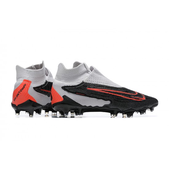 Nike Phantom GX Elite FG Gray Orange Black High Football Boots Men