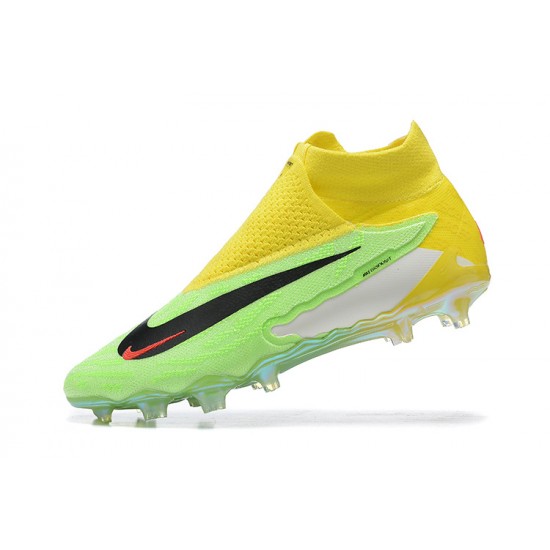 Nike Phantom GX Elite FG Green Yellow Women/Men Football Boots