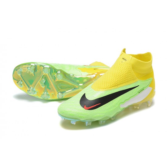 Nike Phantom GX Elite FG Green Yellow Women/Men Football Boots