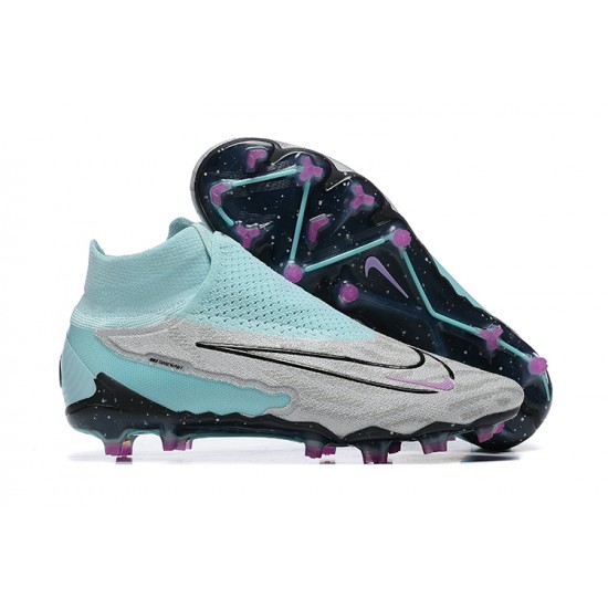 Nike Phantom GX Elite FG Light/Blue Grey High Football Boots Men