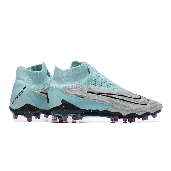 Nike Phantom GX Elite FG Light/Blue Grey High Football Boots Men