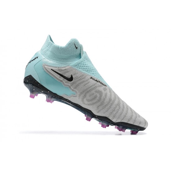 Nike Phantom GX Elite FG Light/Blue Grey High Football Boots Men