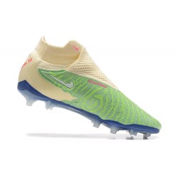 Nike Phantom GX Elite FG Light/Green Beige Blue High Football Boots Men