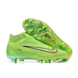 Nike Phantom GX Elite FG Light/Green Black High Football Boots Men
