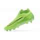 Nike Phantom GX Elite FG Light/Green Black High Football Boots Men