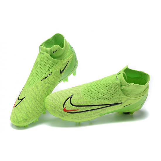 Nike Phantom GX Elite FG Light/Green Black High Football Boots Men