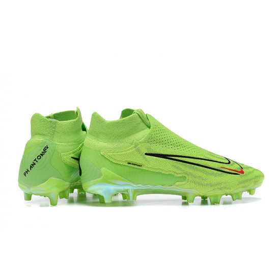 Nike Phantom GX Elite FG Light/Green Black High Football Boots Men