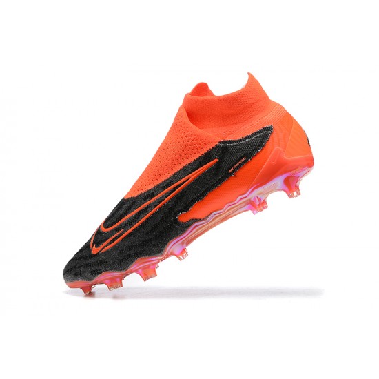 Nike Phantom GX Elite FG Light/Orange Black High Football Boots Men