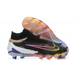 Nike Phantom GX Elite FG Orange Yellow Black White Purple High Football Boots Men