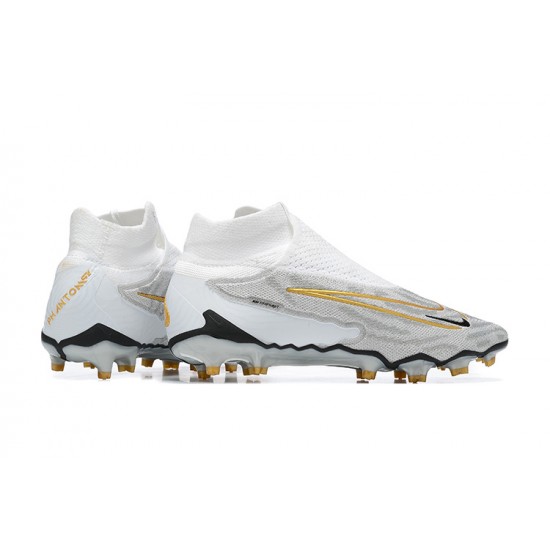 Nike Phantom GX Elite FG White Glod Women/Men Football Boots