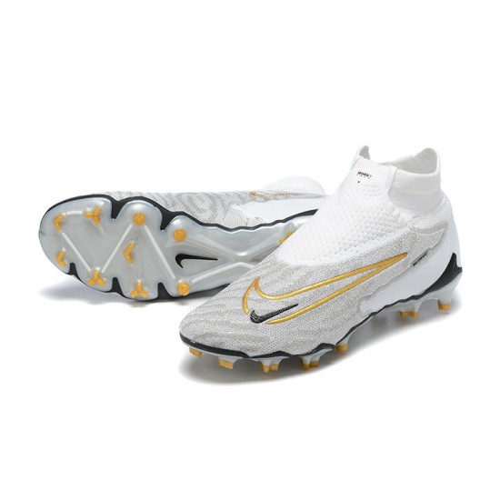 Nike Phantom GX Elite FG White Glod Women/Men Football Boots