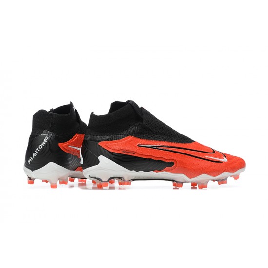 Nike Phantom GX Elite FG White Orange Black High Football Boots Men