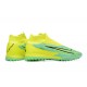 Nike Phantom GX Elite TF High Yellow Green Women/Men Football Boots