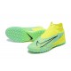 Nike Phantom GX Elite TF High Yellow Green Women/Men Football Boots