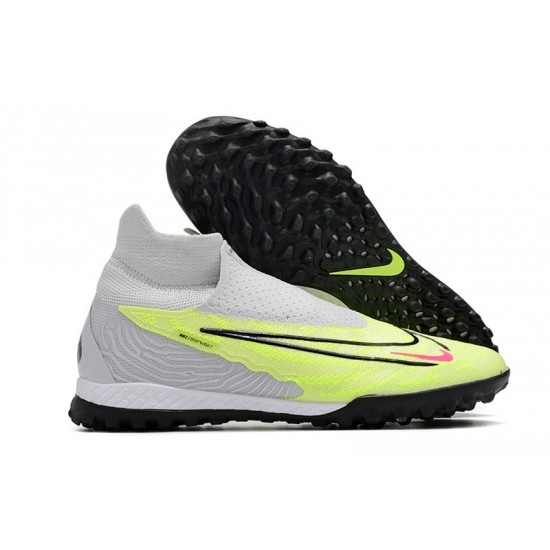 Nike Phantom GX Elite TF White Green Women/Men Football Boots Nike Phantom GX Elite TF White Green Women/Men Football Boots