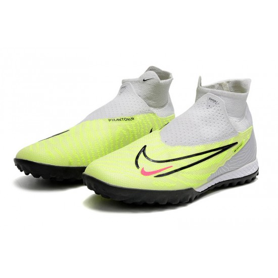 Nike Phantom GX Elite TF White Green Women/Men Football Boots Nike Phantom GX Elite TF White Green Women/Men Football Boots