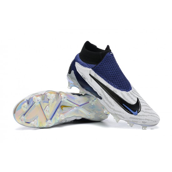 Nike Phantom Gx Elite FG Blue White High Football Boots Men