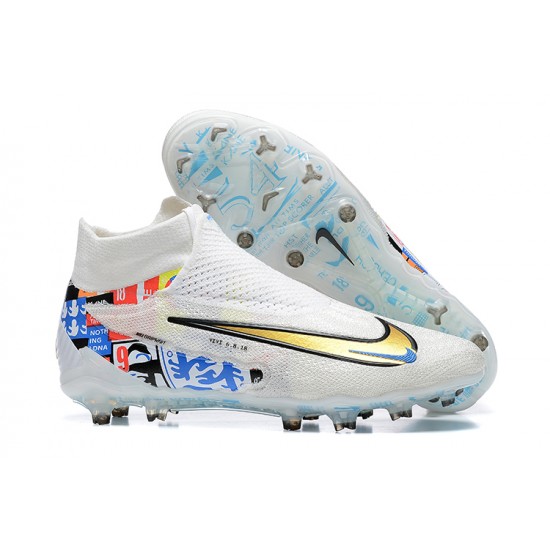 Nike Phantom Gx Elite FG White High Football Boots Men