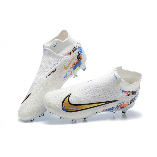 Nike Phantom Gx Elite FG White High Football Boots Men