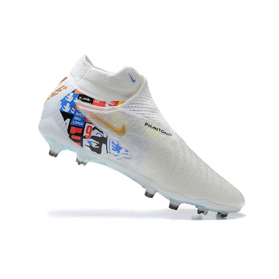 Nike Phantom Gx Elite FG White High Football Boots Men