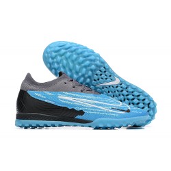 Nike Phantom GX Elite DF Link TF Black Blue White Low Football Boots Men