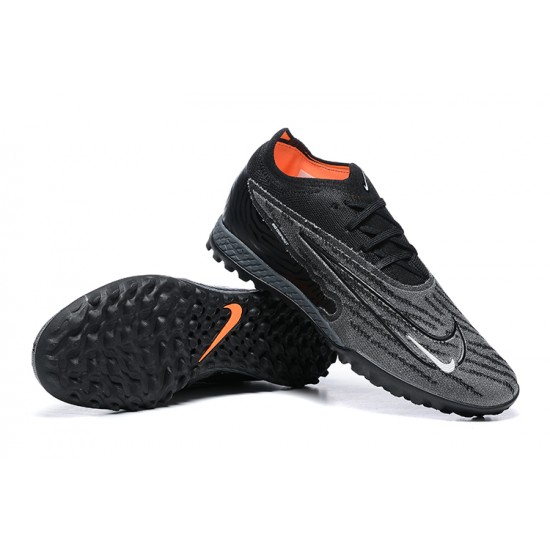 Nike Phantom GX Elite DF Link TF Black Orange Low Football Boots Men