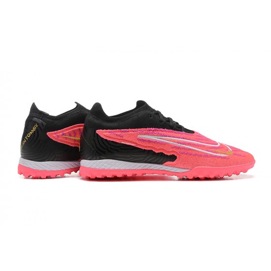 Nike Phantom GX Elite DF Link TF Black Pink White Low Football Boots Men