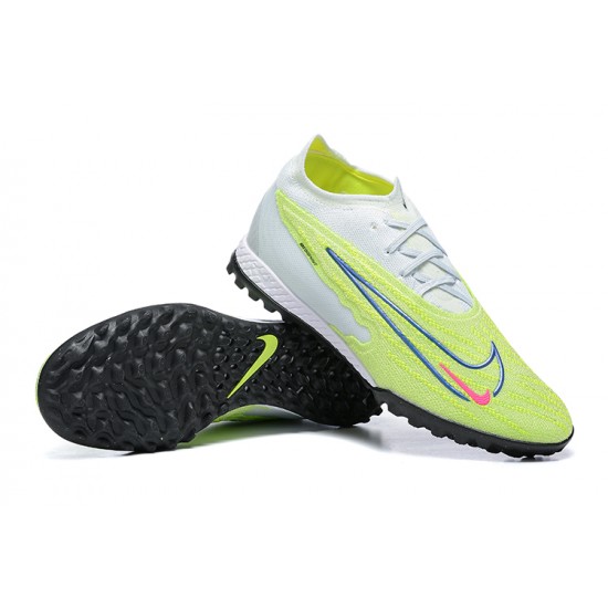 Nike Phantom GX Elite DF Link TF Gray Blue Pink Green Low Football Boots Men