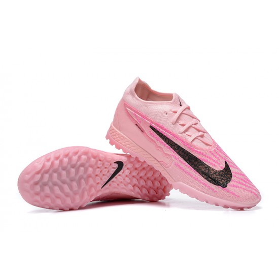 Nike Phantom GX Elite DF Link TF Pink Black Low Football Boots Men