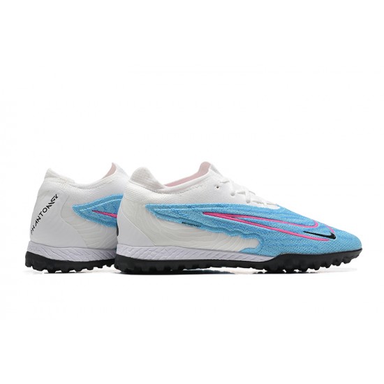 Nike Phantom GX Elite DF Link TF White Blue Pink Black Low Football Boots Men