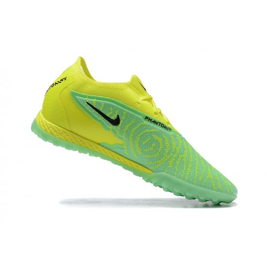 Nike Phantom GX Elite DF Link TF Yellow Green Black Low Football Boots Men