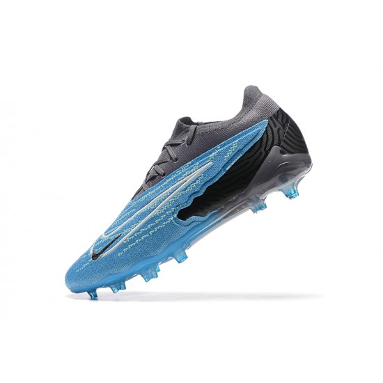 Nike Phantom GX Elite FG Black Blue White Low Football Boots Men