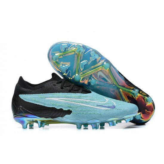 Nike Phantom GX Elite FG Black Light/Blue Low Football Boots Men