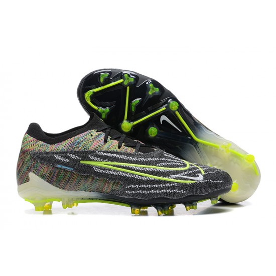 Nike Phantom GX Elite FG Black Mixtz Green Low Football Boots Men