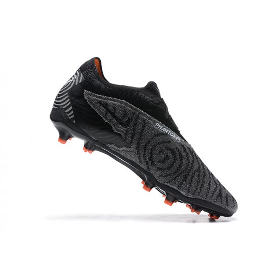 Nike Phantom GX Elite FG Gray Black Orange Low Football Boots Men