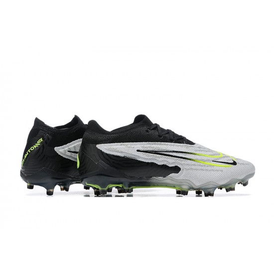 Nike Phantom GX Elite FG Gray Green Black Low Football Boots Men