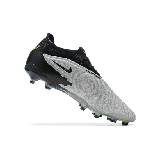 Nike Phantom GX Elite FG Gray Green Black Low Football Boots Men